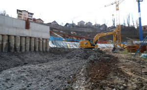 Foto: FK Željezničar / Facebook / Radovi na južnoj tribini Grbavice