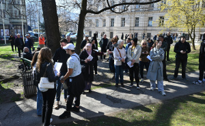 Foto: N.K. / Radiosarajevo.ba / Protesti mladih ispred Vlade KS