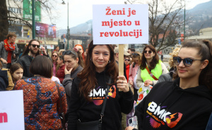 Video: Dž. K. / Radiosarajevo.ba / Osmomartovski protest u Sarajevu