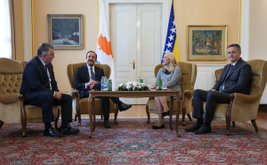 Foto: Predsjedništvo BiH / Sastanak sa predsjednikom Kipra, Nikosom Christodoulidesom