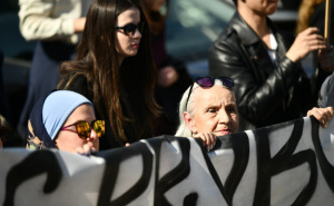 Foto: A. K. / Radiosarajevo.ba / Protest mladih u Sarajevu, 14. mart 2026.