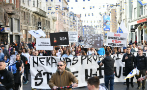 Foto: A. K. / Radiosarajevo.ba / Protesti u Sarajevu, 14. mart 2026. godine