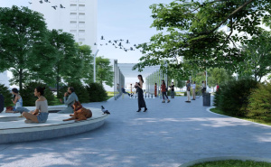 Foto: X / Ovako će izgledati park na Trgu heroja nakon rekonstrukcije