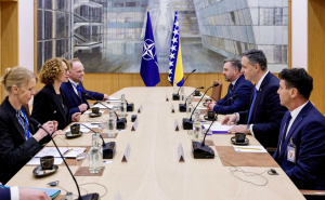 Foto: Kabinet Denisa Bećirovića / Denis Bećirović i Radmila Šekerinska