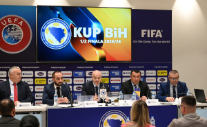 Foto: N. G. / Radiosarajevo.ba / Žrijebanje parofa polufinala Kupa BiH