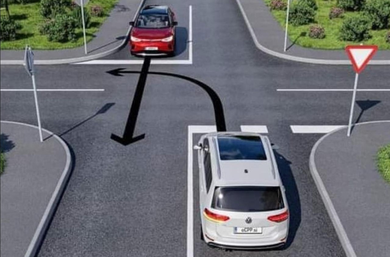 Ko ima prednost na ovoj raskrsnici?