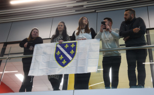 Foto: Dž. K. / Radiosarajevo.ba / Doček reprezentacije BiH u Sarajevu