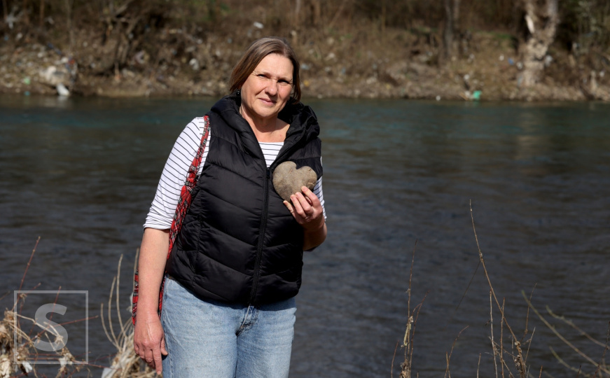 Tatjana Dragutinović na obalama Lima u Prijepolju
