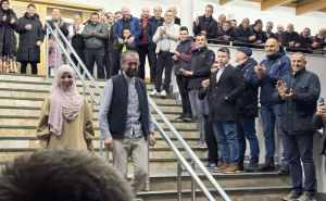 Foto: Novi Konjic / Vjernici u Konjicu iznenadili Ensara ef. Zalihića
