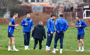 Foto: N. G. / Radiosarajevo.ba / Službeni trening Zmajeva pred meč s Italijom