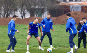 Foto: N. G. / Radiosarajevo.ba / Službeni trening Zmajeva pred meč s Italijom