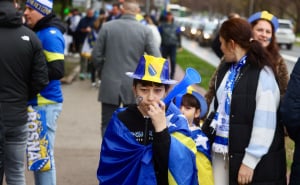 Foto: Dž. K. / Radiosarajevo.ba / Navijačka euforija na ulicama Zenice