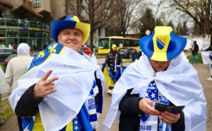 Foto: Dž. K. / Radiosarajevo.ba / Navijačka euforija na ulicama Zenice