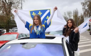 Foto: Dž. K. / Radiosarajevo.ba / Navijačka euforija na ulicama Zenice