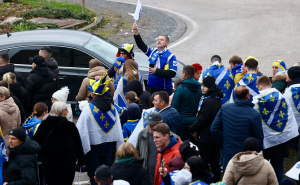 Foto: Dž.K. / Radiosarajevo.ba / Navijači BiH u Zenici