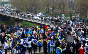 Foto: Dž.K. / Radiosarajevo.ba / Navijači BiH u Zenici