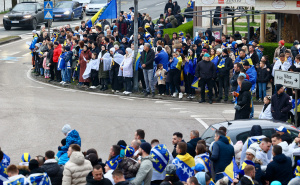 Foto: Dž.K. / Radiosarajevo.ba / Navijači BiH u Zenici