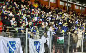 Foto: Dž.K. / Radiosarajevo.ba / Navijači BiH na Bilinom polju