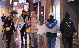 Foto: N. G. / Radiosarajevo.ba / Armosfera u Sarajevu pred utakmicu