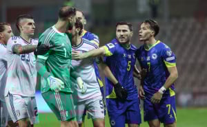 Foto: Armin Durgut / Pixsell / Gianluigi Donnarumma, Sead Kolašinac i Amar Dedić