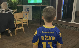 Foto: Ustupljene fotografije / Slavlje pobjede BiH u Skoplju