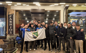 Foto: Ustupljene fotografije / Slavlje pobjede BiH u Skoplju