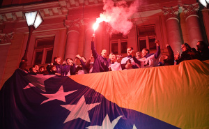 Foto: N. G. / Radiosarajevo.ba / Zmajevi, savlje ispred Vječne vatre