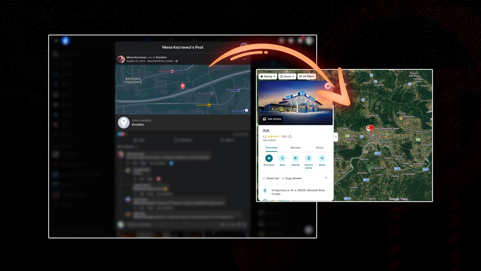 Benzinska pumpa Ina u Hrvatskoj