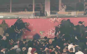 Foto: Sportal.rs / Tuča navijača u Areni