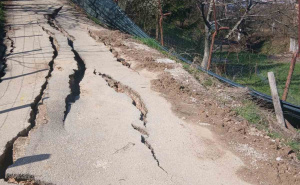 Foto: Općina Vogošća / Klizište u ulici Muje Šejte