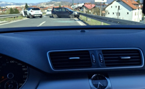 FOTO: Radiosarajevo.ba / Udes na Brzoj cesti kod Sarajeva