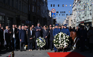 Foto: N. G. / Radiosarajevo.ba / 6. april, polaganje cvijeća kod Vječne vatre