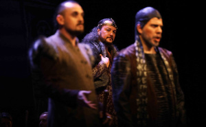 Foto: Velija Hasanbegović i Hamza Duraković / Tvrtko, kralj bosanski u Pozorištu