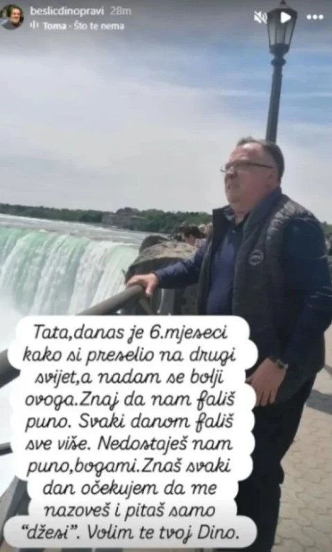 Objava Dine Bešlića