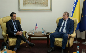 Foto: Vlada FBiH / Nikšić,Volz, Lakić i predstavnici Ambasada SAD na sastanku