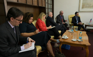 Foto: Vlada FBiH / Nikšić,Volz, Lakić i predstavnici Ambasada SAD na sastanku