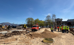 Foto: Ministarstvo saobraćaja KS / Radovi na okretaljci na Ilidži