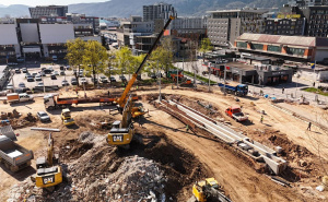 Foto: Ministarstvo saobraćaja KS / Radovi na okretaljci na Ilidži