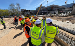 Foto: Ministarstvo saobraćaja KS / Radovi na okretaljci na Ilidži