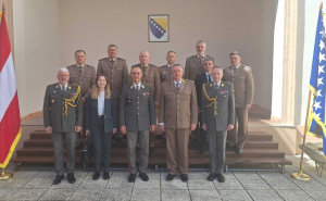 Foto: Ministarstvo odbrane BiH / Delegacija Oružanih snaga Republike Austrije u službenoj posjeti Oružanim snagama BiH