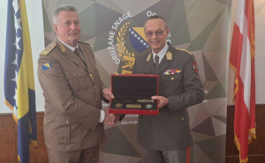 Foto: Ministarstvo odbrane BiH / Delegacija Oružanih snaga Republike Austrije u službenoj posjeti Oružanim snagama BiH