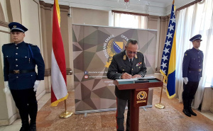 Foto: Ministarstvo odbrane BiH / Delegacija Oružanih snaga Republike Austrije u službenoj posjeti Oružanim snagama BiH