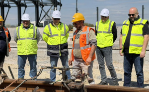 Foto: Facebook @adnan.sdp / Šteta obišao radove na izgradnji tramvajske pruge