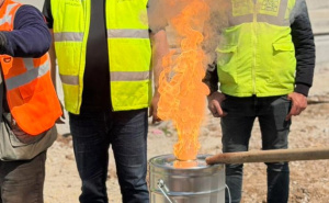 Foto: Facebook @adnan.sdp / Šteta obišao radove na izgradnji tramvajske pruge