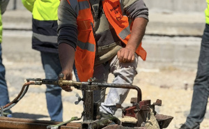 Foto: Facebook @adnan.sdp / Šteta obišao radove na izgradnji tramvajske pruge