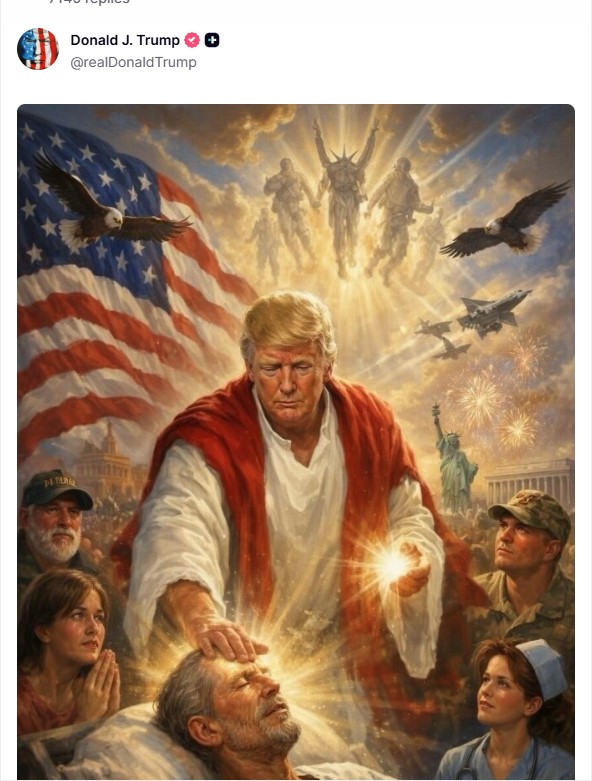 Trumpova objava na Truth Socialu