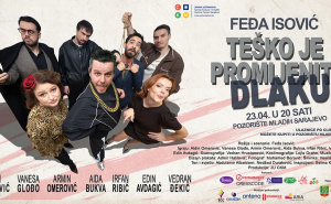 Foto: JU Centar kulture i mladih Općine Centar Sarajevo / Najavni plakat predstave "Teško je promijeniti dlaku"