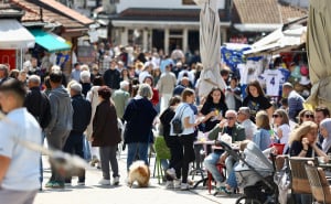 Foto: Dž.K. / Radiosarajevo.ba / Gužva na Baščaršiji