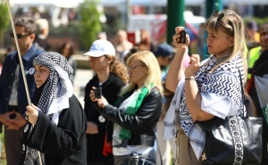 Foto: Dž.K / Skup solidarnosti povodom Dana palestinskih zatvorenika