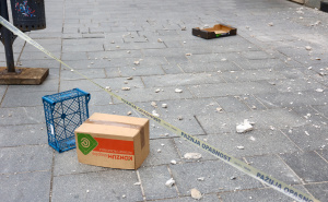 Foto: Dž.K. / Radiosarajevo.ba / Obrušena fasada u Centru Sarajeva